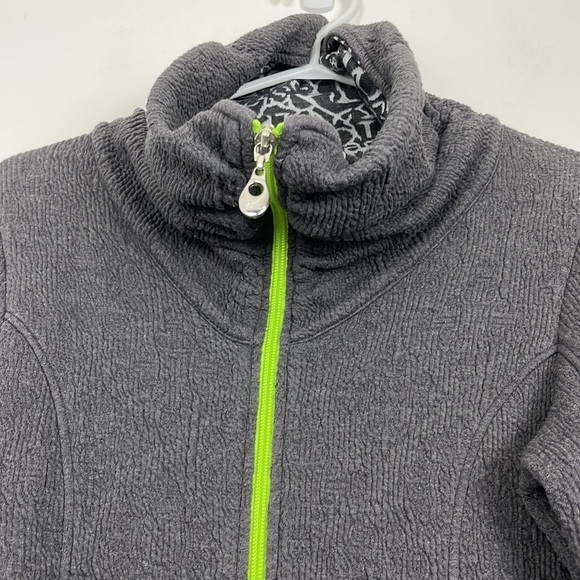 Tonia Debellis Grey Wrinkle-Style Zip-Up Jacket - Picture 4 of 10